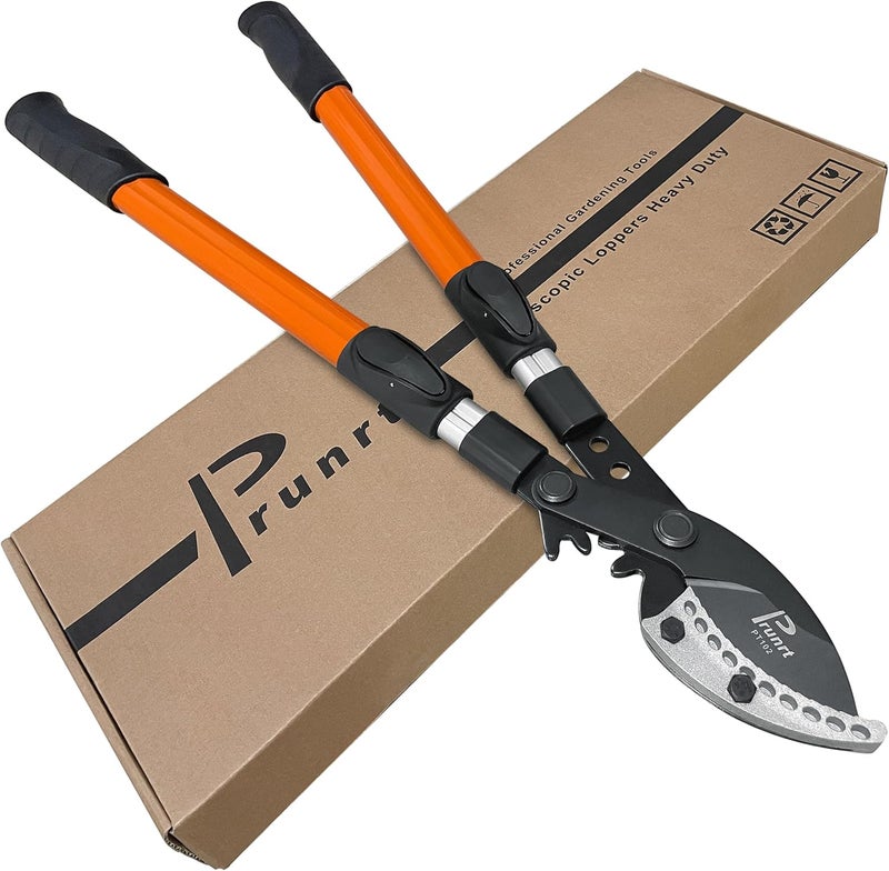Prunrt Loppers for Tree Trimming Heavy Duty, 26-40 Inch Handle Telescopic Tree Trimmer, Sync Drive Leverage Pruner, 2 Inch Branch Cutter - Image 1